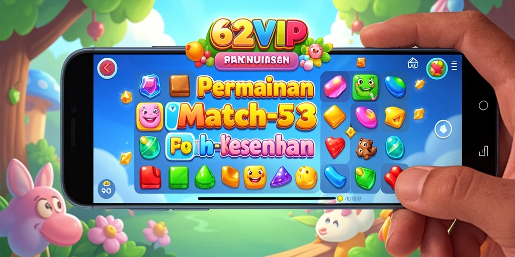 Tampilan gameplay seru dari 62VIP, penuhi tantangan Match-3.