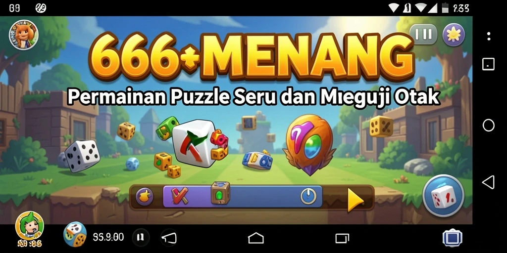 Screenshot gameplay 666MENANG yang menampilkan tantangan Puzzle menarik.