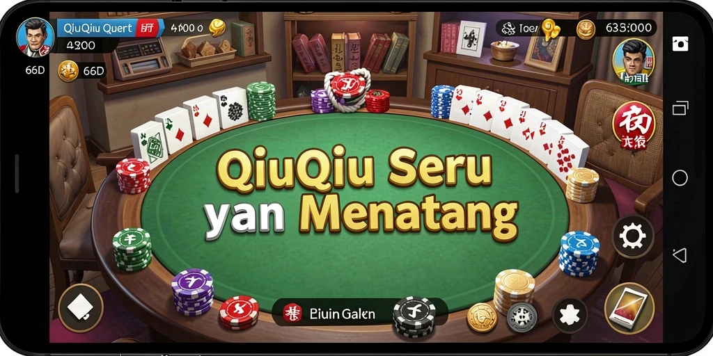 Tangkapan layar gameplay menarik QiuQiu di 66D.