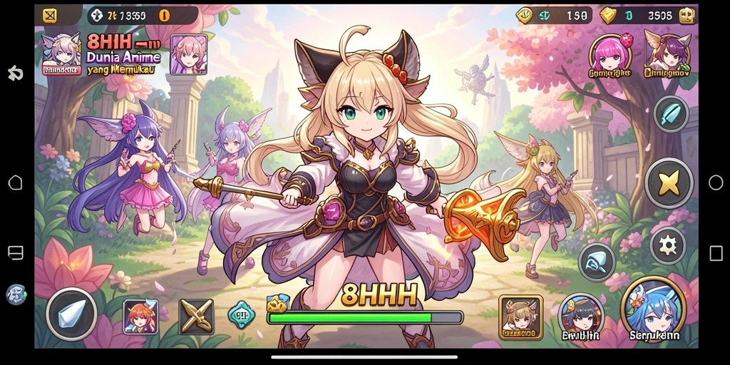 Gameplay menakjubkan dalam dunia Anime yang penuh warna.