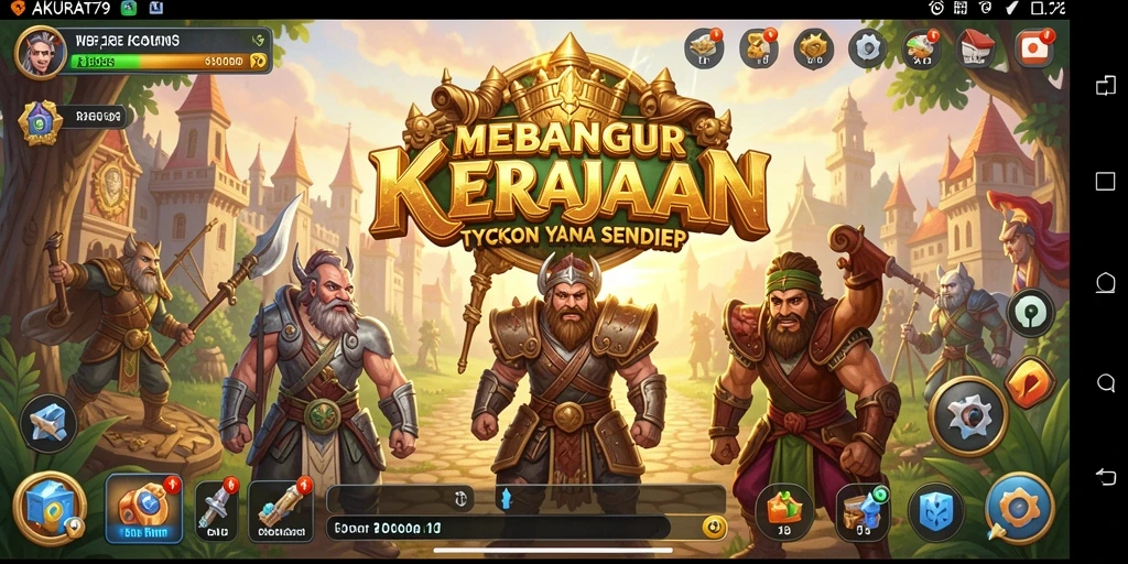 Tampilan gameplay menarik dari AKURAT79 yang menunjukkan pengembangan bisnis Tycoon.