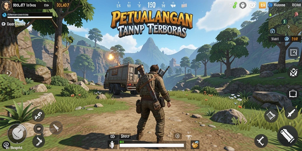 Gambaran gameplay seru di dunia terbuka BOLA07.