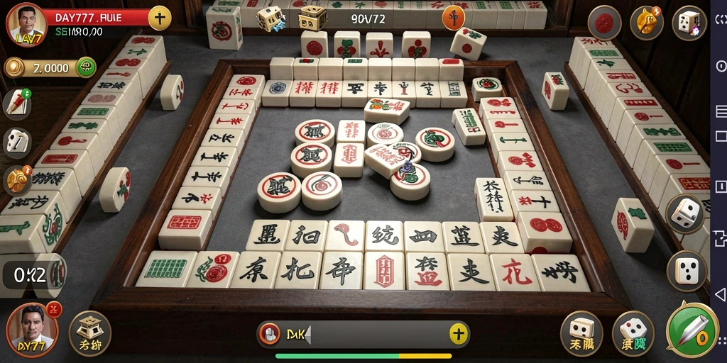 Tampilan menarik dari gameplay Mahjong di DAY777.