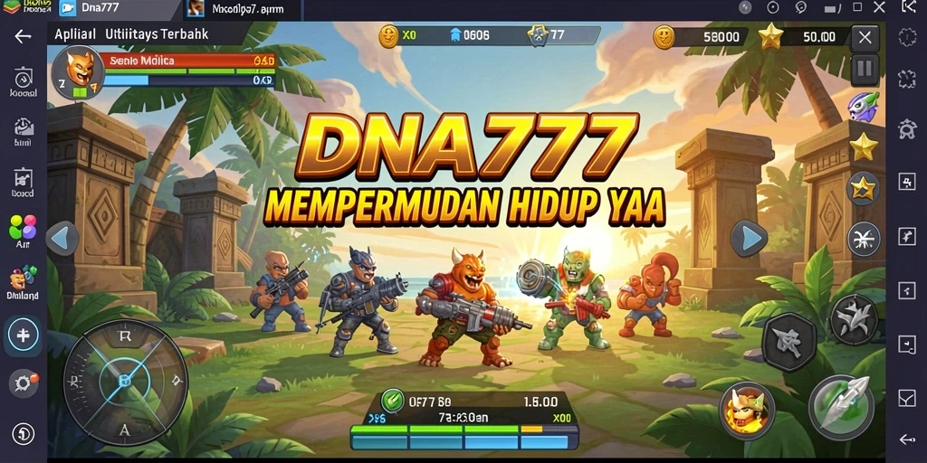Tampilan antarmuka pengguna DNA777 yang intuitif dan menarik.