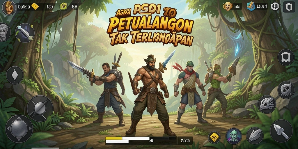 Screenshot menampilkan aksi intens dalam permainan DYO1.