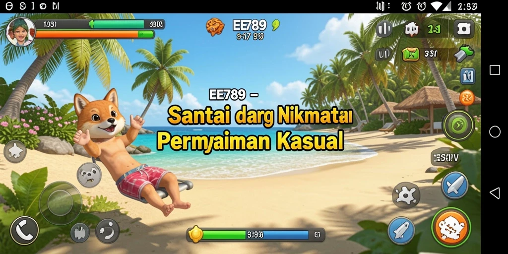 Tampilan gameplay menarik dan berwarna-warni dari EE789.