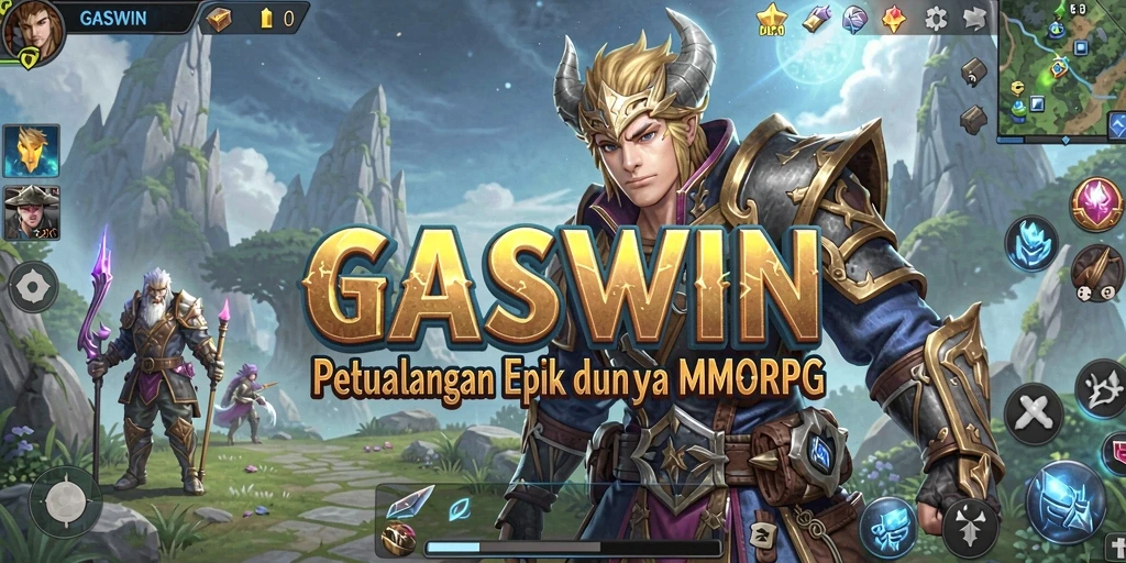 Tampilan gameplay GASWIN yang memukau di dunia MMORPG.