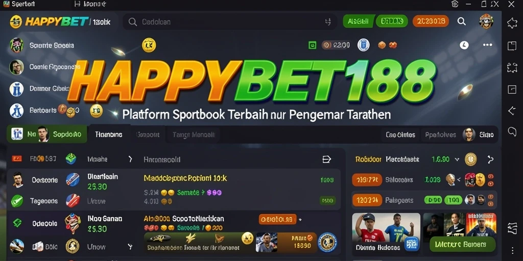 Screenshot gameplay utama dari aplikasi Sportsbook HAPPYBET188.