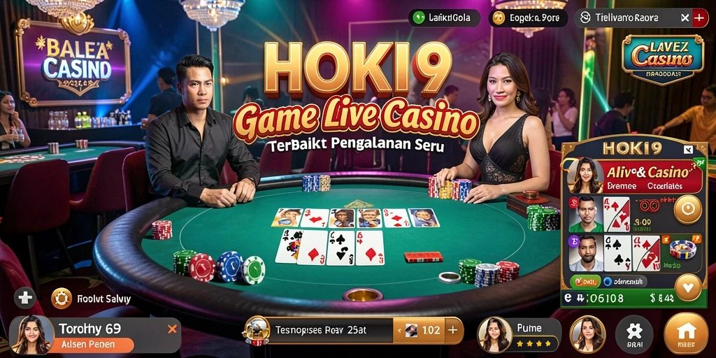 Gameplay Live Casino HOKI9 yang mendebarkan dan interaktif.