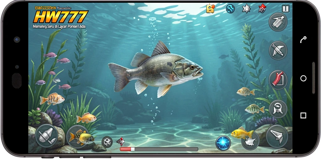Tangkapan ikan yang memukau dalam gameplay HW777