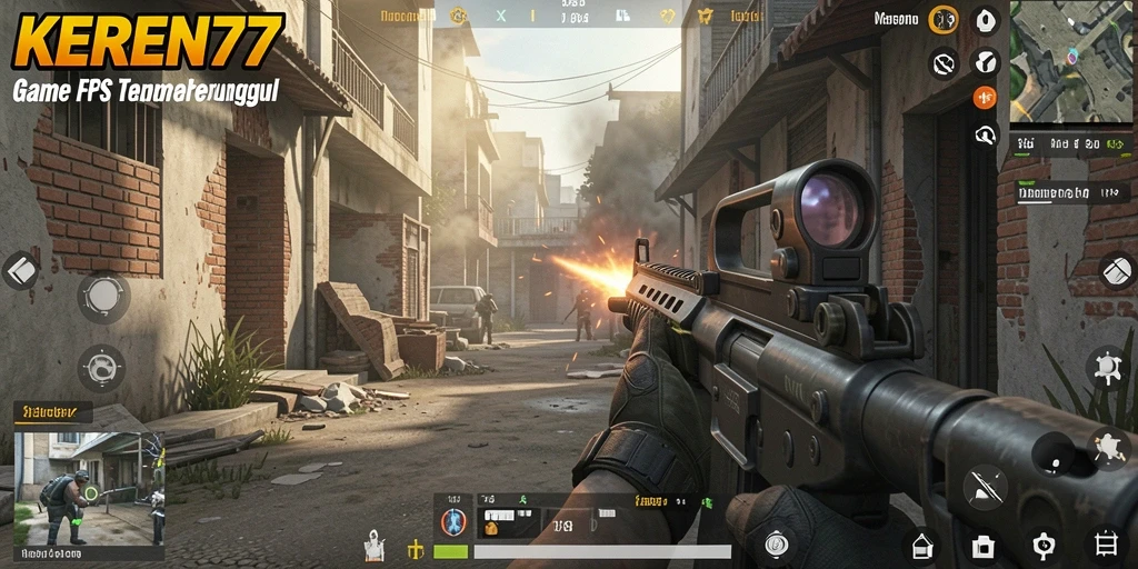 Screenshot gameplay KEREN77 menampilkan aksi tembak-menembak yang seru.