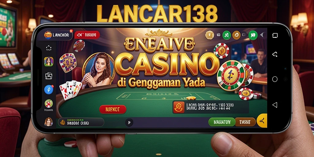 Screenshot gameplay LANCAR138 menampilkan dealer langsung dan interaksi pemain.