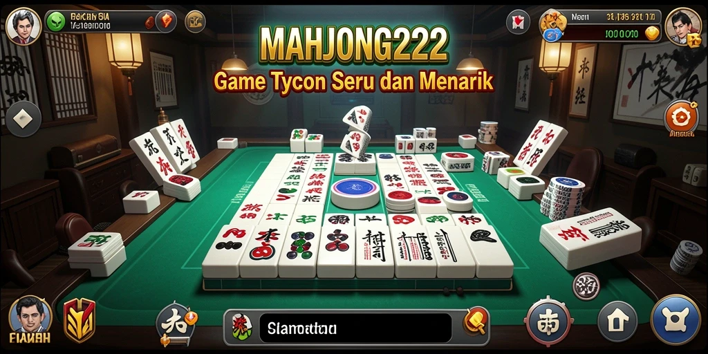 Gameplay seru dari MAHJONG222 dengan elemen Tycoon yang menarik.