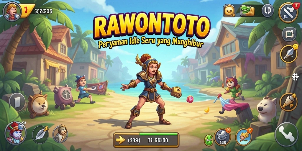 Tampilan gameplay seru dan menyenangkan dari RAWONTOTO.