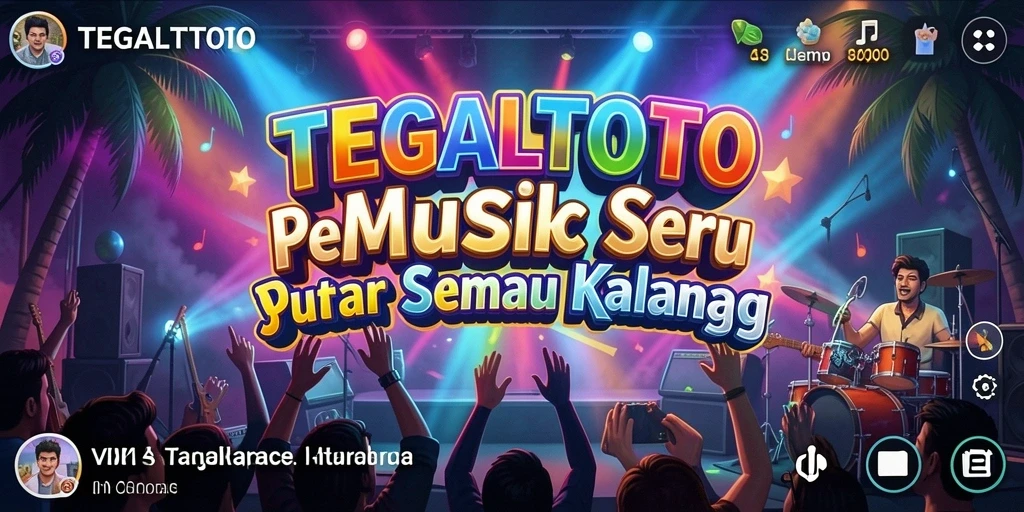 Tampilan gameplay <strong>TEGALTOTO</strong> menunjukkan serunya bermain musik secara interaktif.